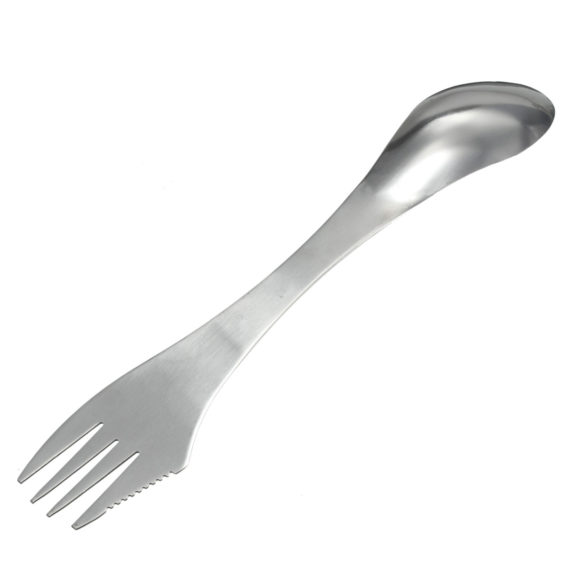 3in1 Portable Stainless Steel Spork – Spoon Knife Fork