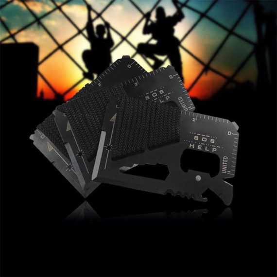 14 in 1 Multi-Function Credit Card Size Survival Card