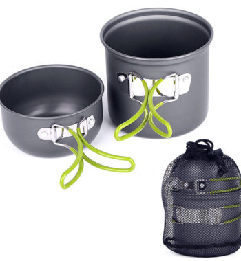 Non-Stick Foldable Cookware Set with Handles