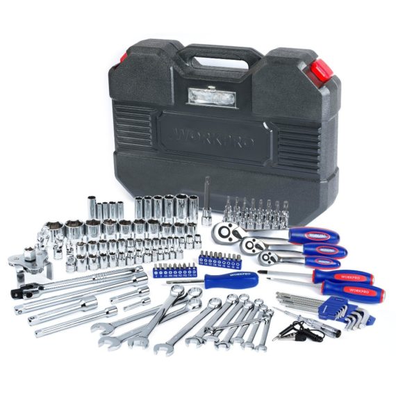 WorkPro Heavy Duty Car Repair Tool Kit – 123 Pieces
